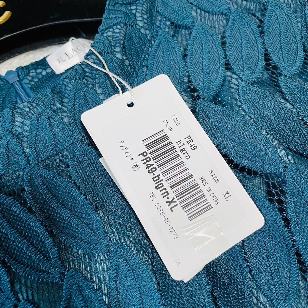 新品タグ付✨大きいサイズ✨マザーズドレス　マキシ丈　結婚式　グリーン　L〜XL