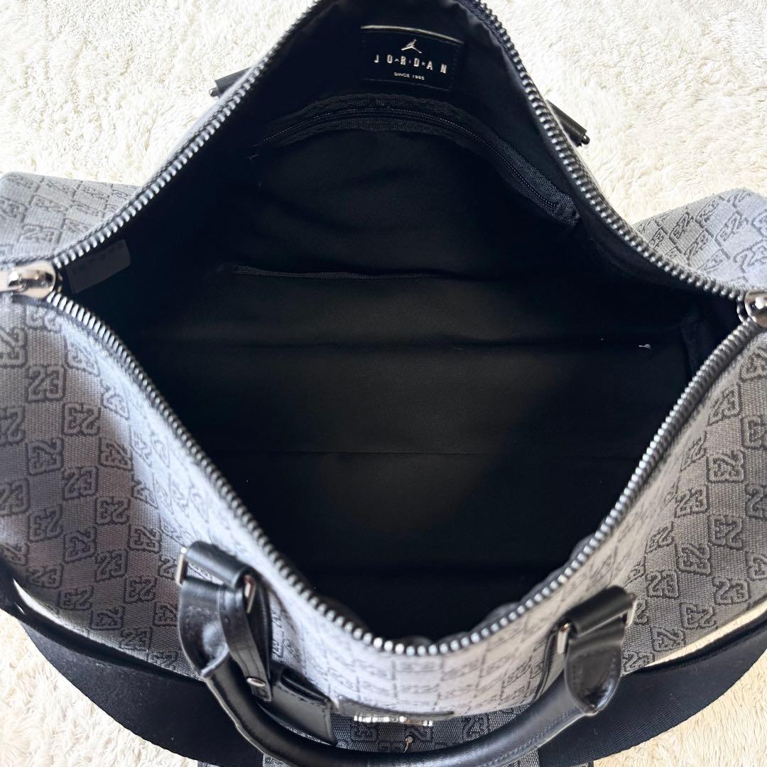 レア 限定品 ジョーダン ボストンバッグ モノグラム モノクロ ボックス型