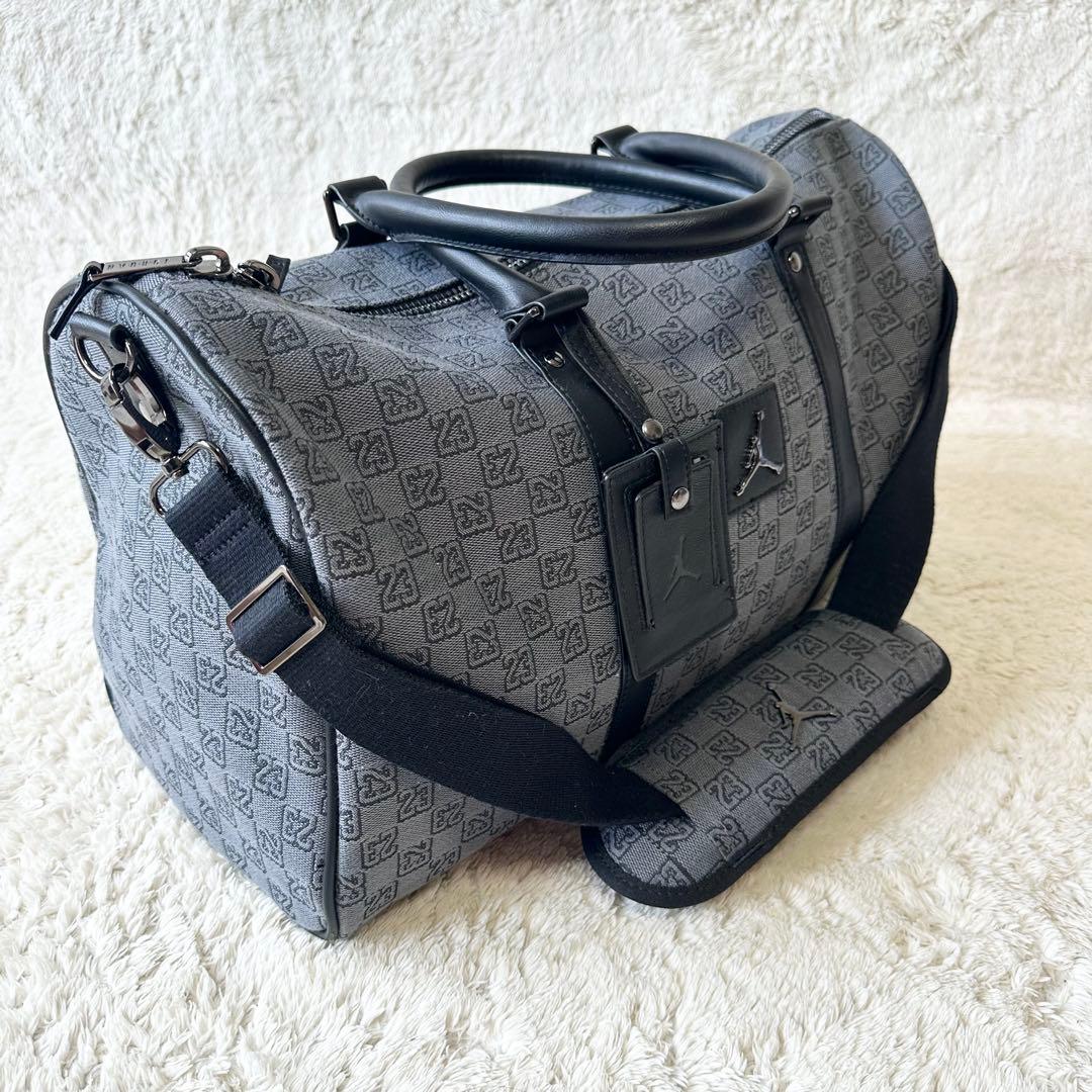 レア 限定品 ジョーダン ボストンバッグ モノグラム モノクロ ボックス型