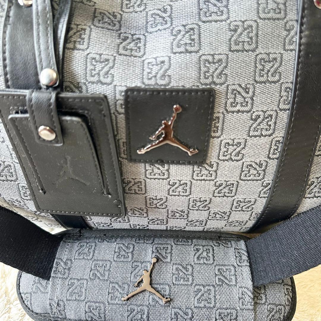 レア 限定品 ジョーダン ボストンバッグ モノグラム モノクロ ボックス型