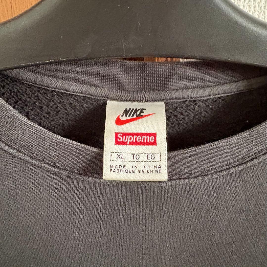 Nike Supreme クルーネックスウェット　ダークネイビー