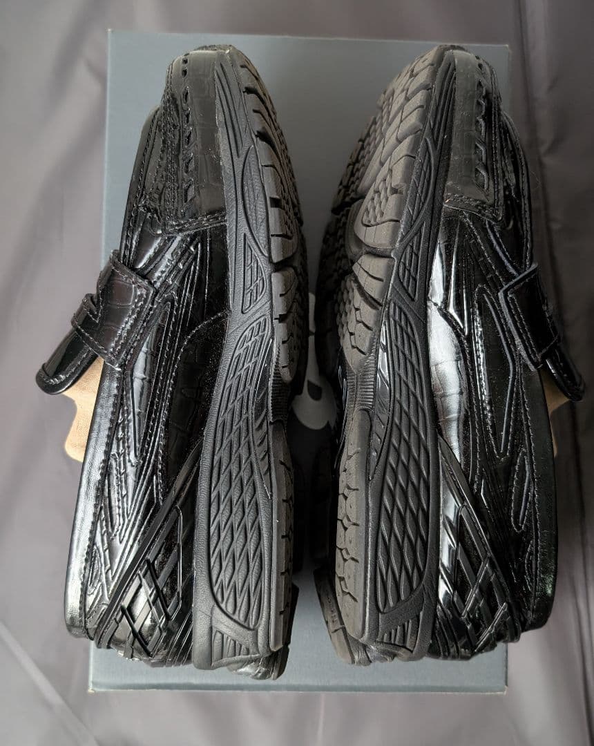 NEW BALANCE 1906L ブラック エナメル 24cm ローファー