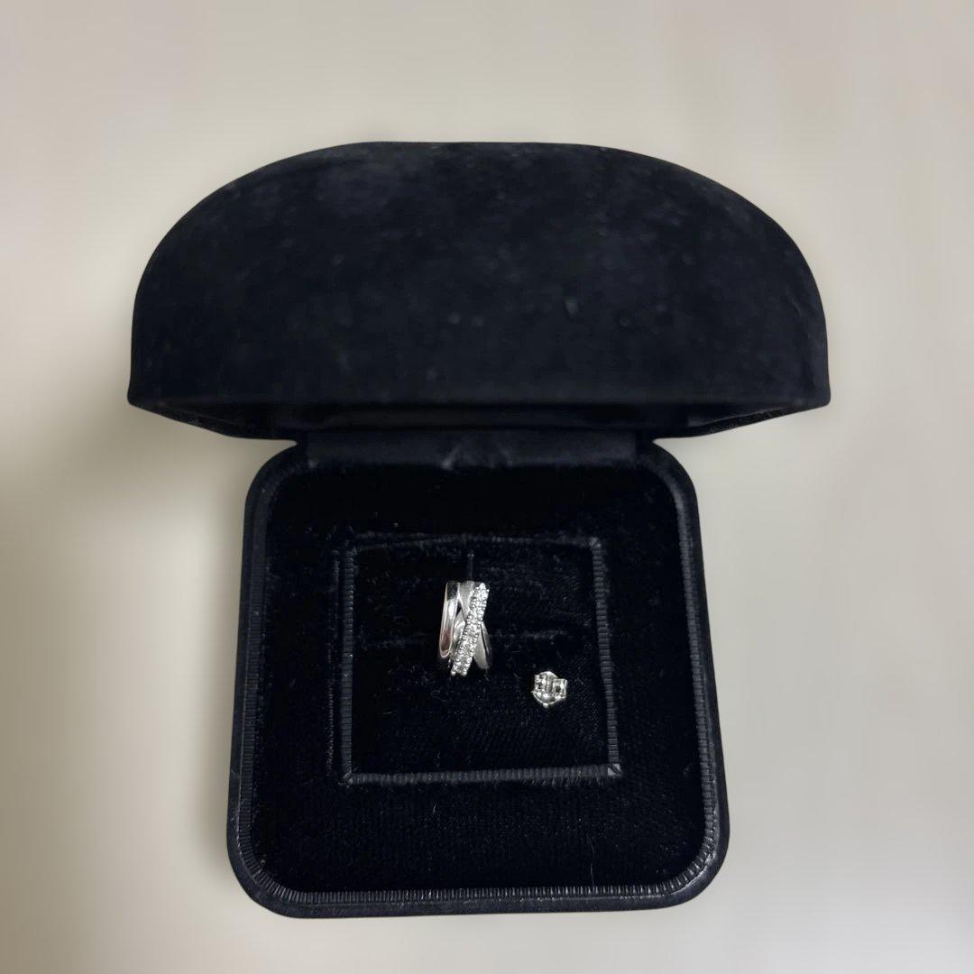 【TASAKI】タサキ　メレダイヤホワイトゴールド　ピアス　片耳⭐️週末sale⭐️