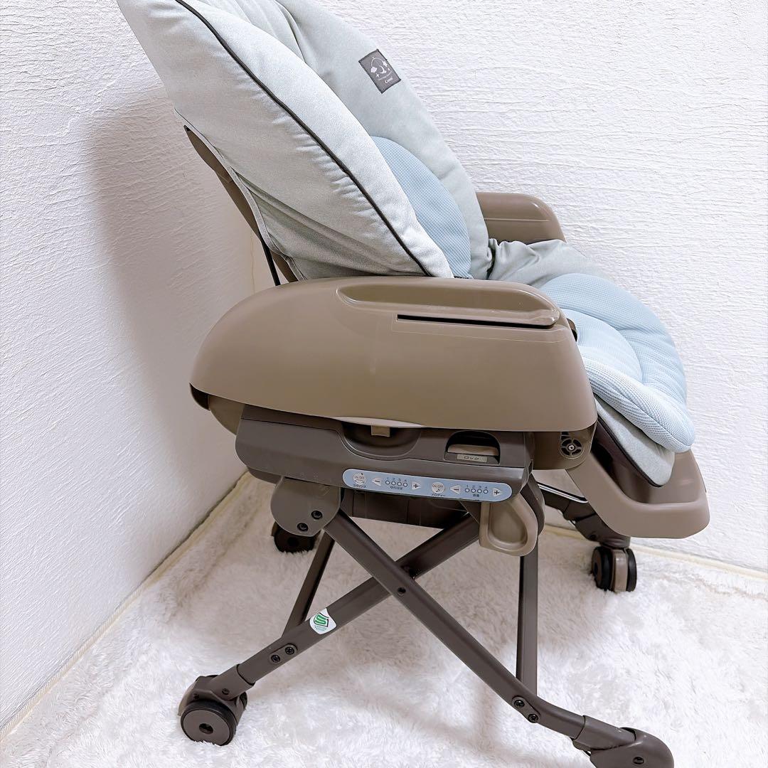 【美品】Combi コンビ ネムリラ AUTO SWING ミントグレー