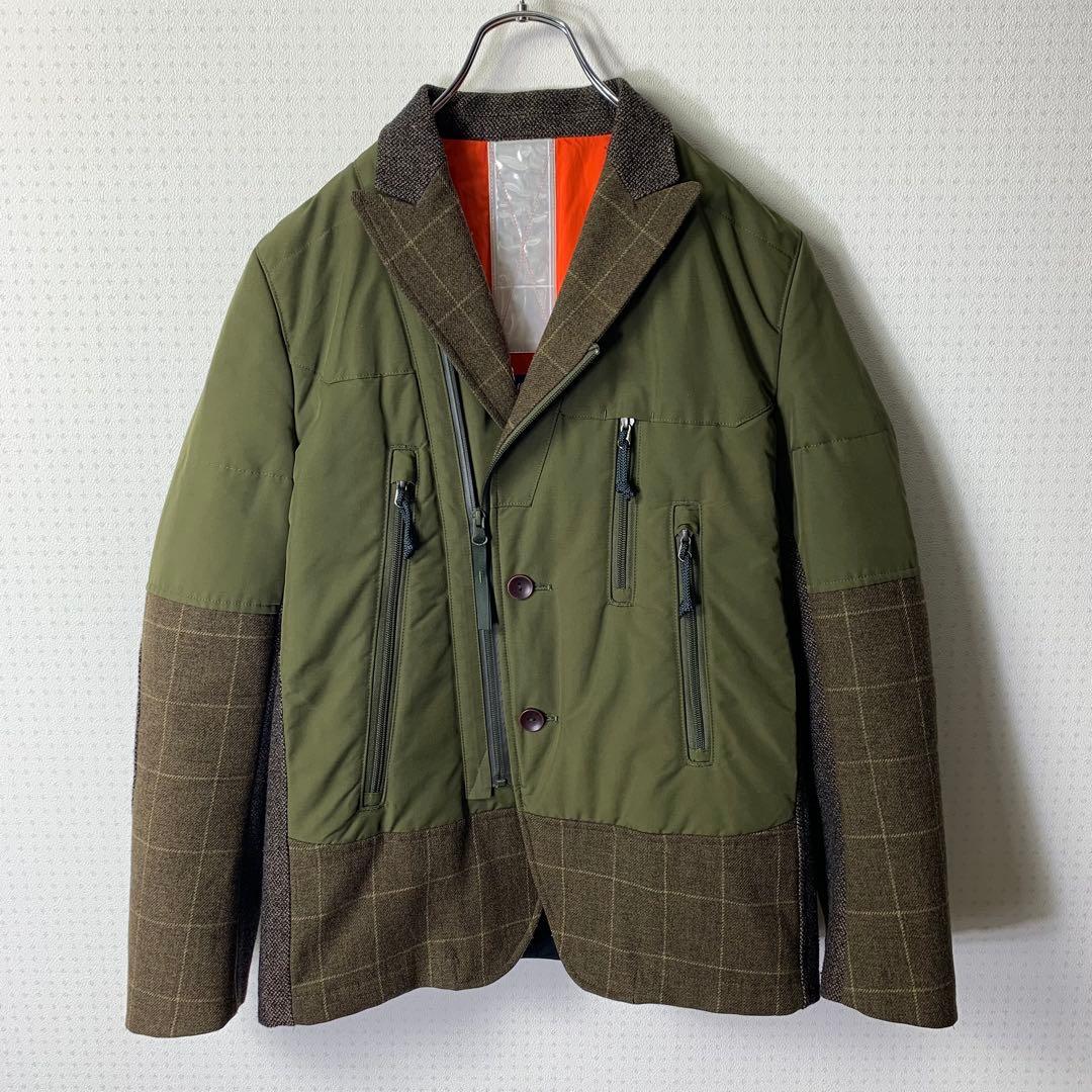 JUNYA WATANABE 異素材切替 ジャケット リバーシブル テーラード