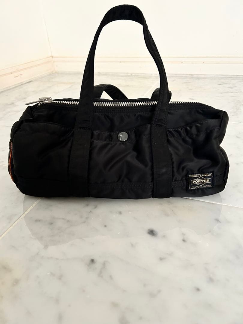 PORTER タンカー ブラック ナイロン Sミニドラム バッグ