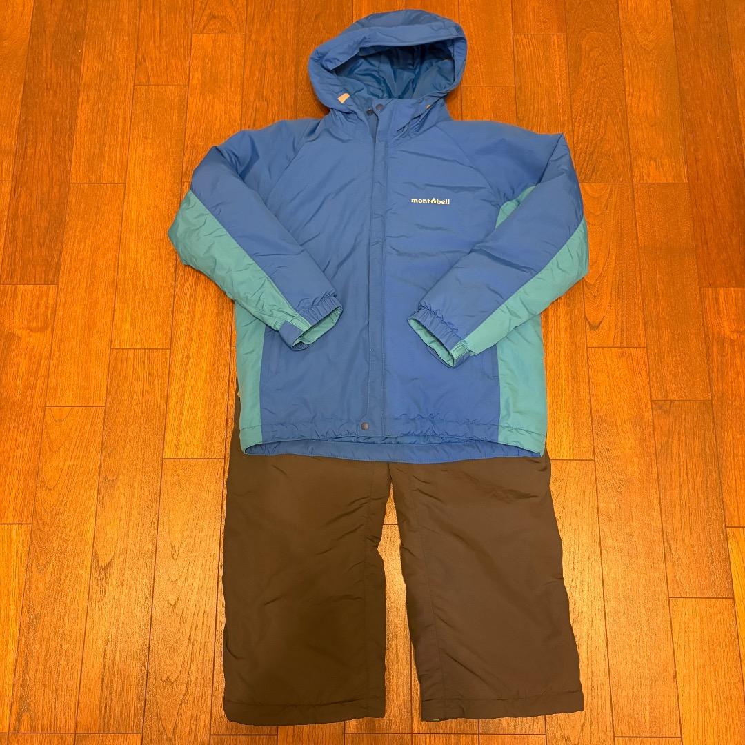 モンベル　パウダーライト ジャケット ビブ 上下セット 160cm