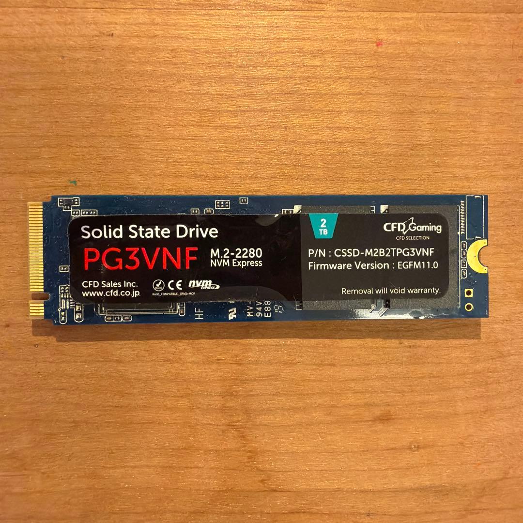 内蔵型SSD CFD 2TB SSD CSSD-M22B2TPG3VNF