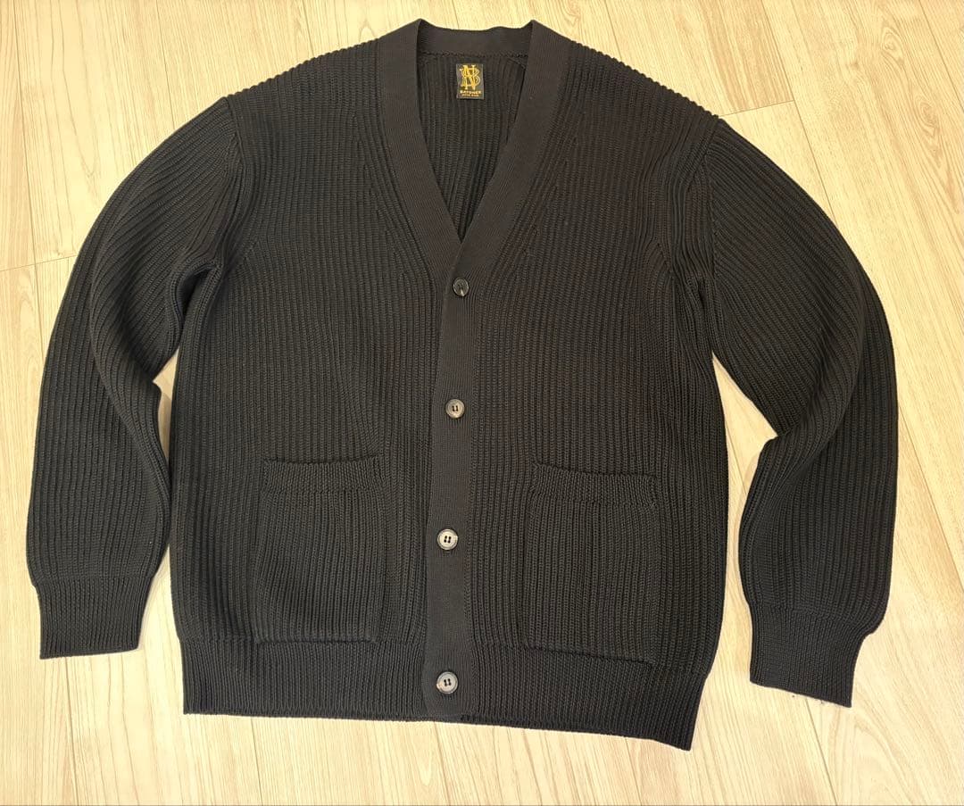 BATONER バトナー　ニット　リブニット　Vネック　カーディガン　サイズ2