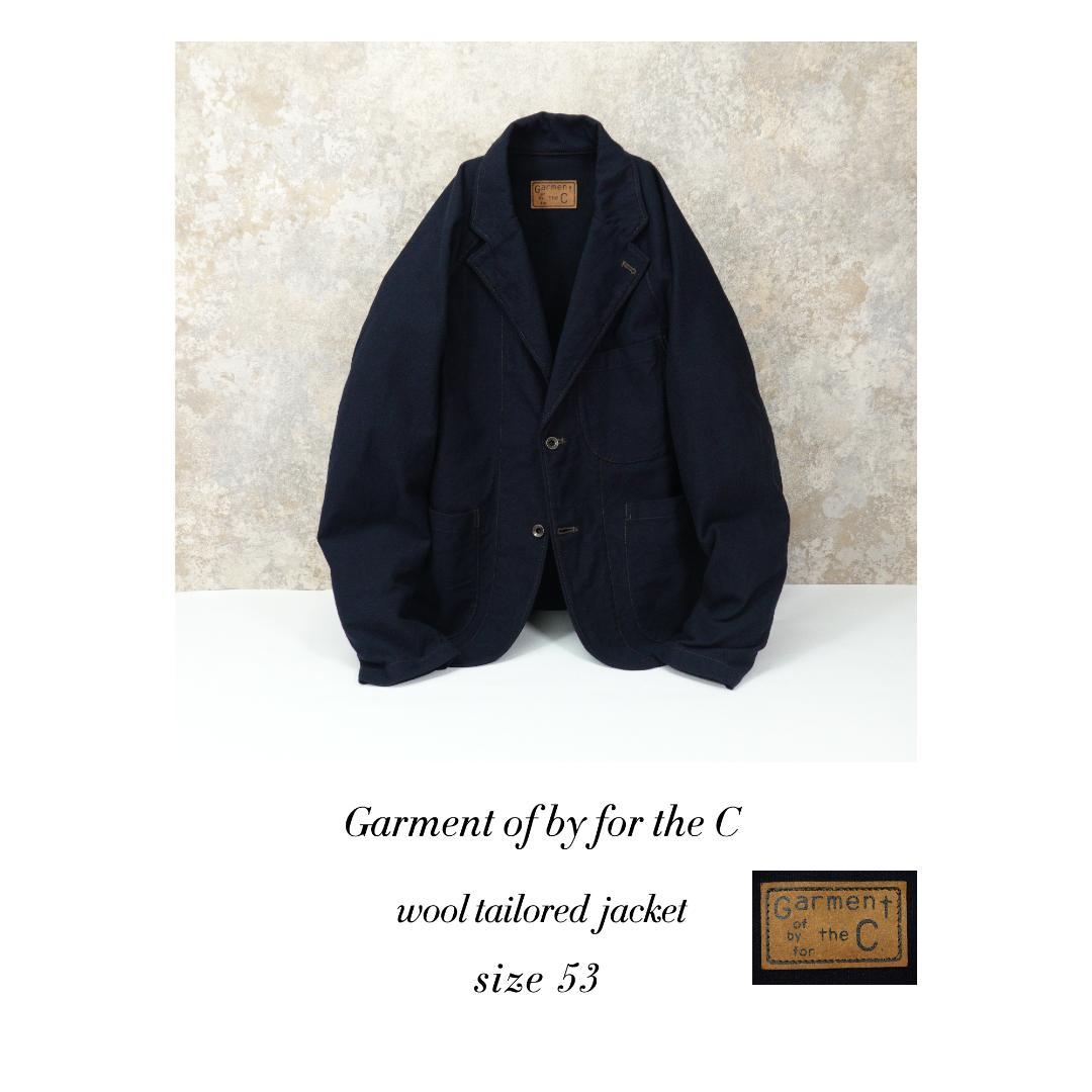 ガーメントオブバイフォーザシー ウール混テーラードジャケット 53 ネイビー