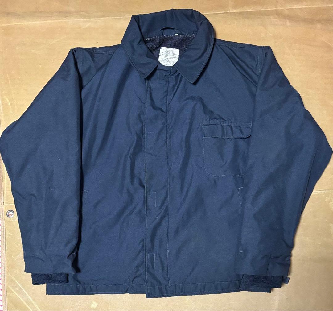 ステンシル入　米軍実物 90s アラミド　デッキジャケット　ビッグサイズ　a-2