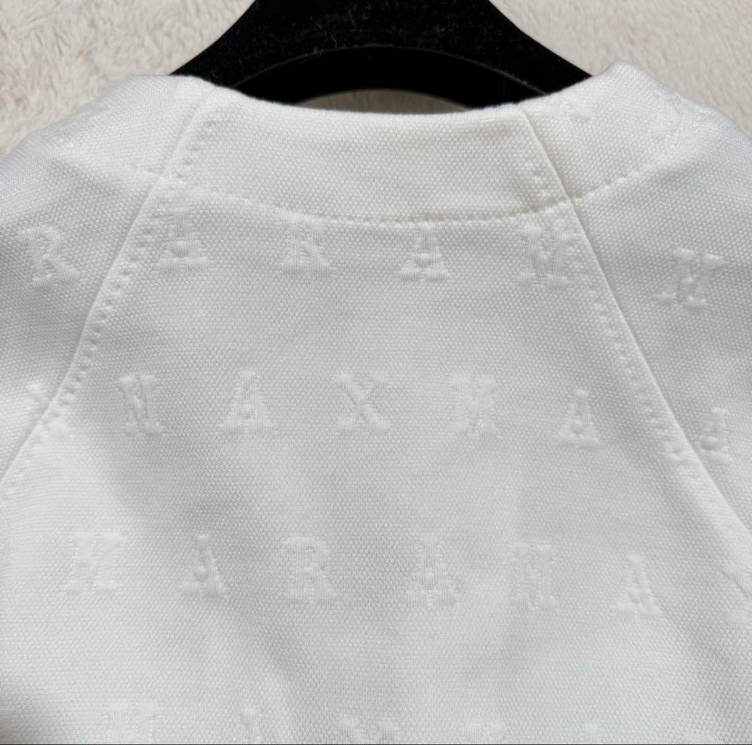 美品　マックスマーラ　ロゴ ボンバージャケット ブルゾン　白タグ 2022年