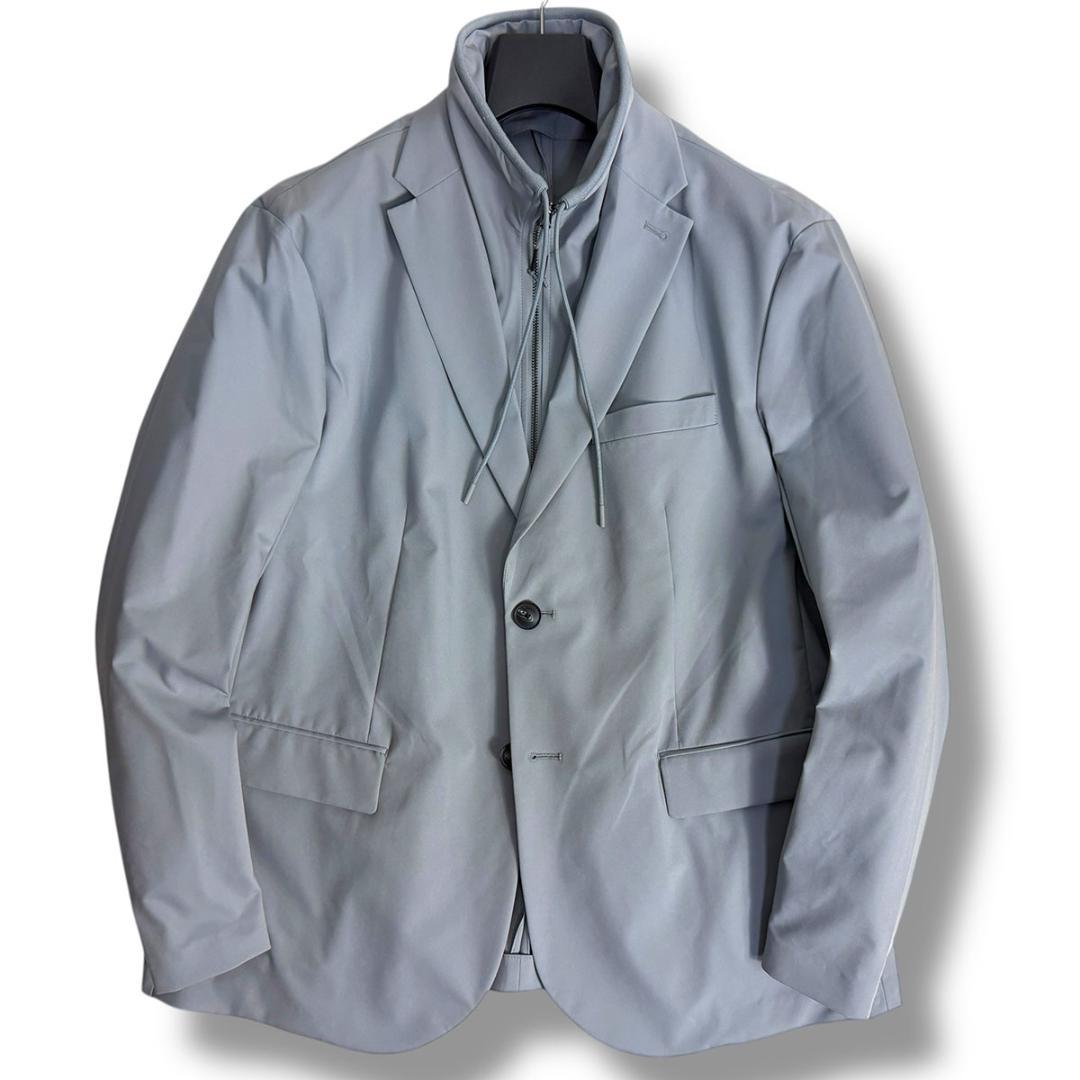 J7020 美品 エンポリオアルマーニ ストレッチレイヤードテーラードジャケット