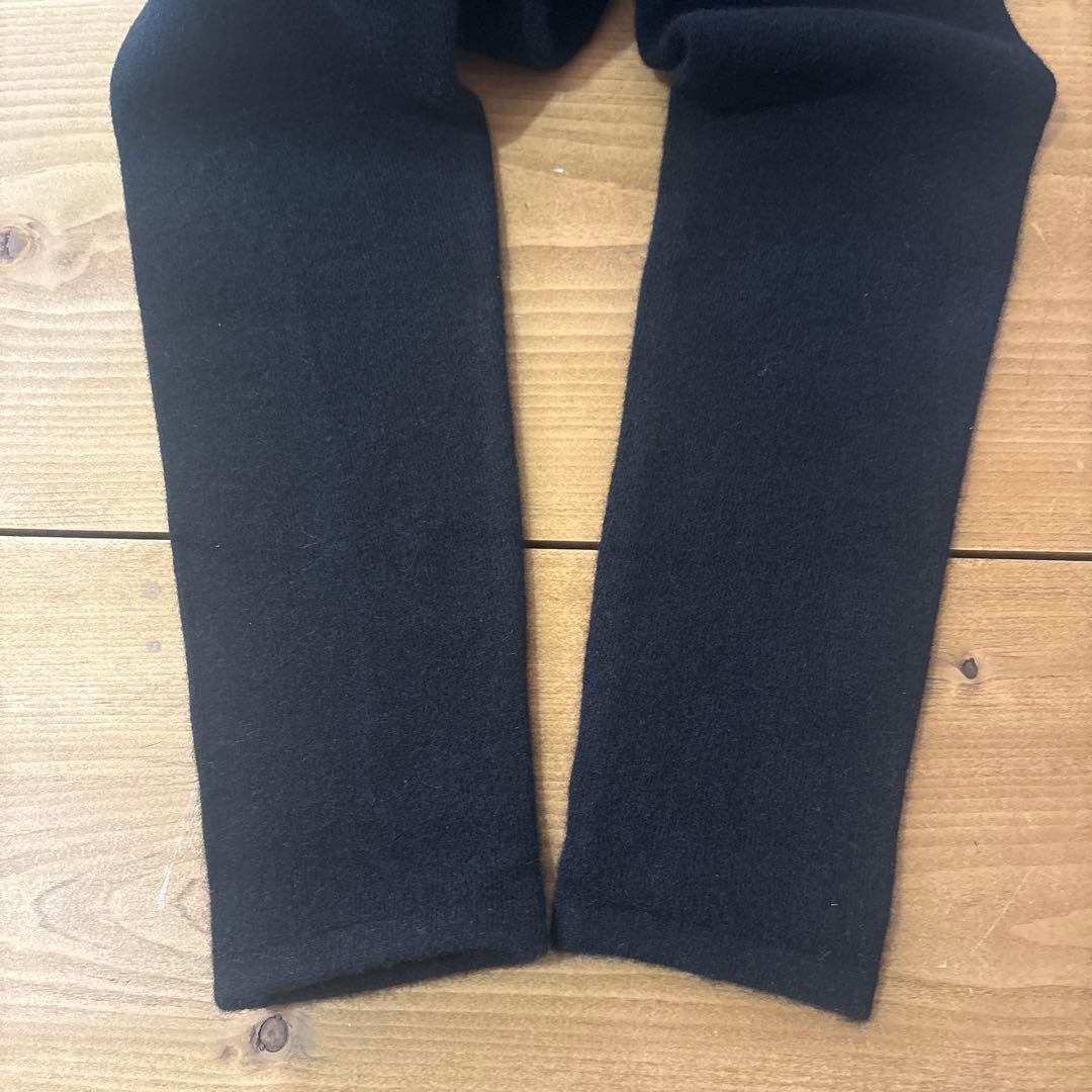 試着のみ美品　wafu ワフ　【ヤク100%】ヤクロングレギンス ／ ブラック