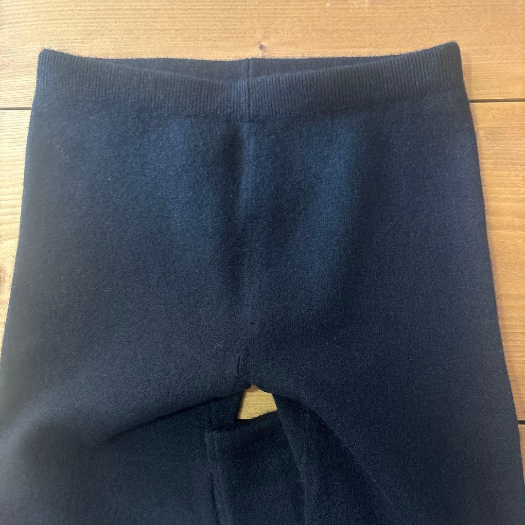 試着のみ美品　wafu ワフ　【ヤク100%】ヤクロングレギンス ／ ブラック