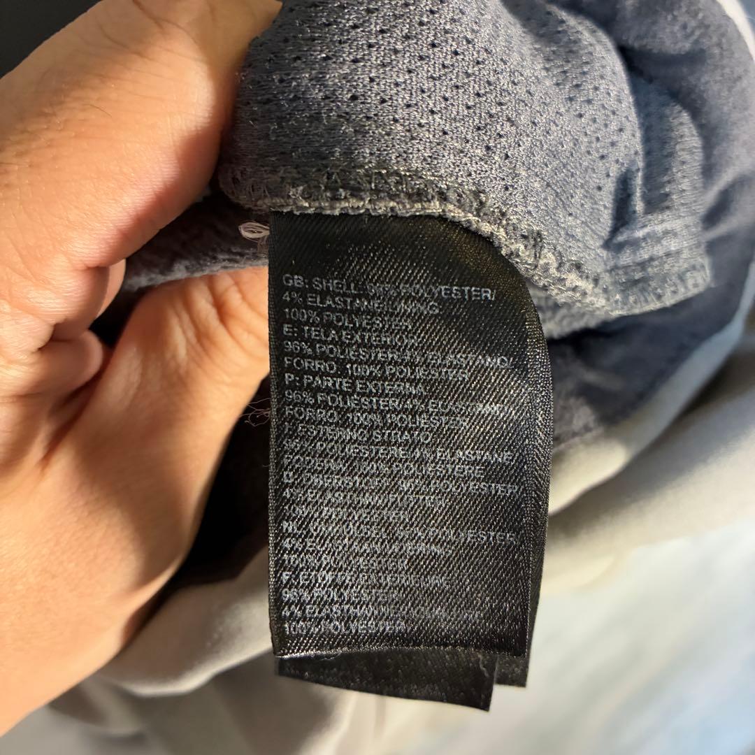 【USA古着】ノースフェイスソフトシェルベスト3XLグレービック刺繍ドロー