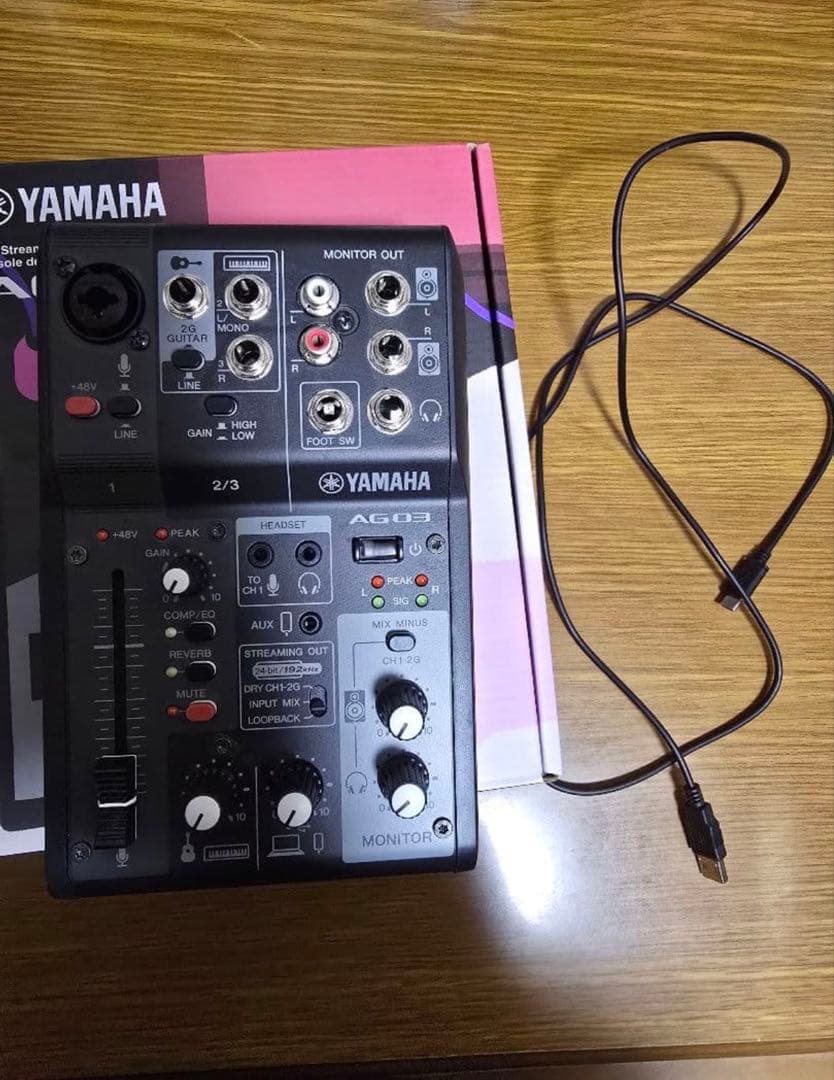 YAMAHA ライブストリーミングミキサー ブラック AG03MK2 B