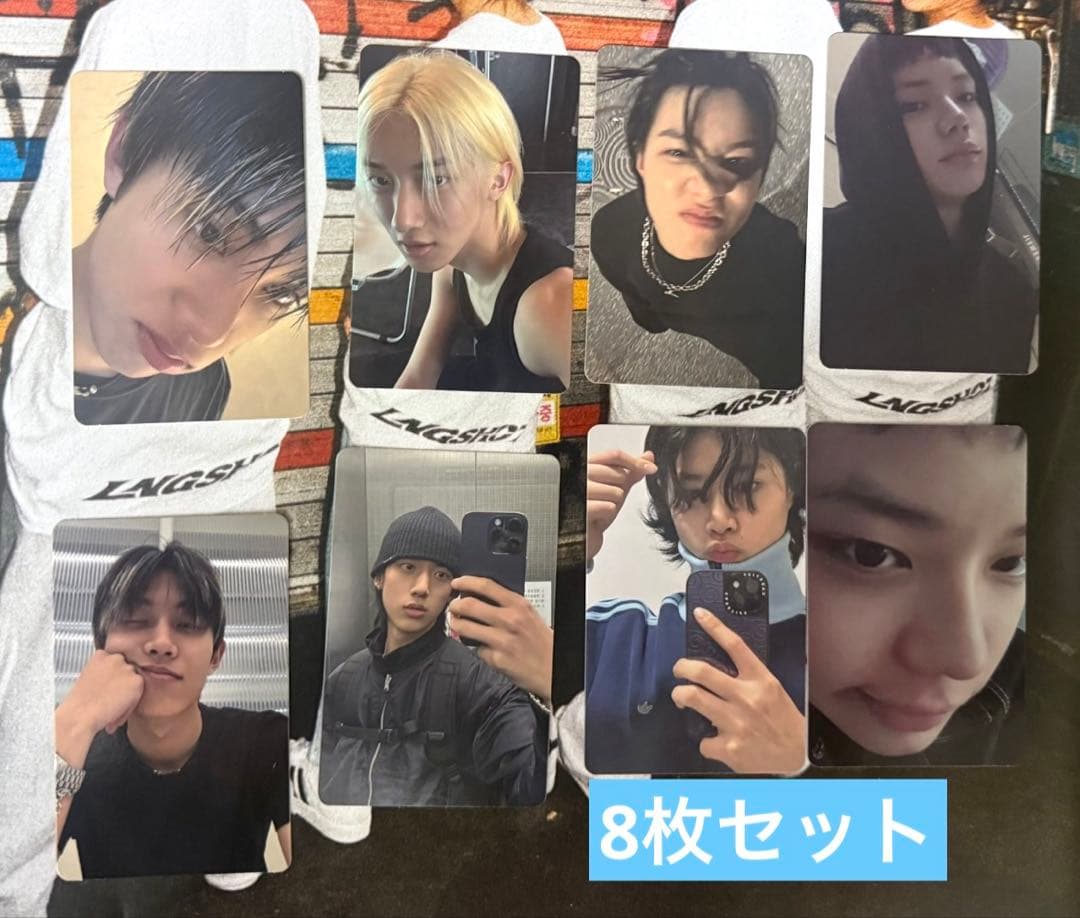 LNGSHOT 1st キャラクター キーホルダー トレカ 8枚セット