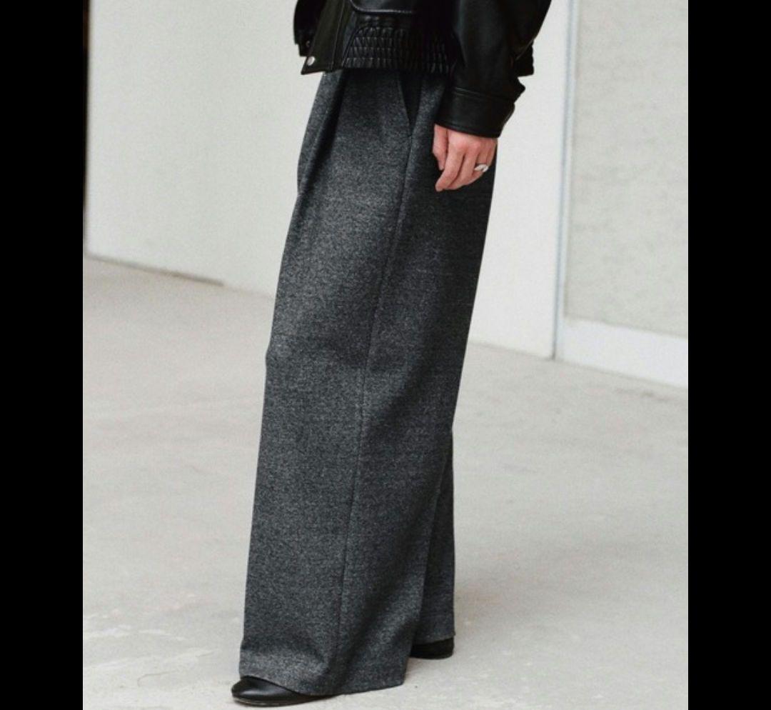 未使用 WYM DOUBLE-FACED DEEP TUCK BAGGY パンツ