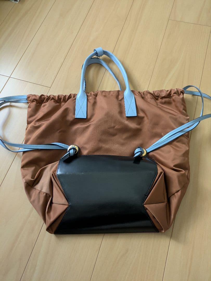 MARNI マルニ　リュック　2way レザー×ナイロン　ハンドバッグ