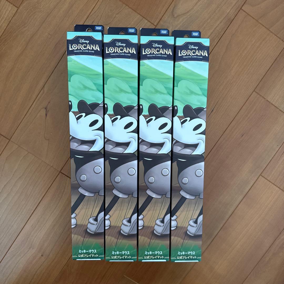 ディズニー Disney ロルカナ 公式 プレイマット 蒸気船ウィリー 4点