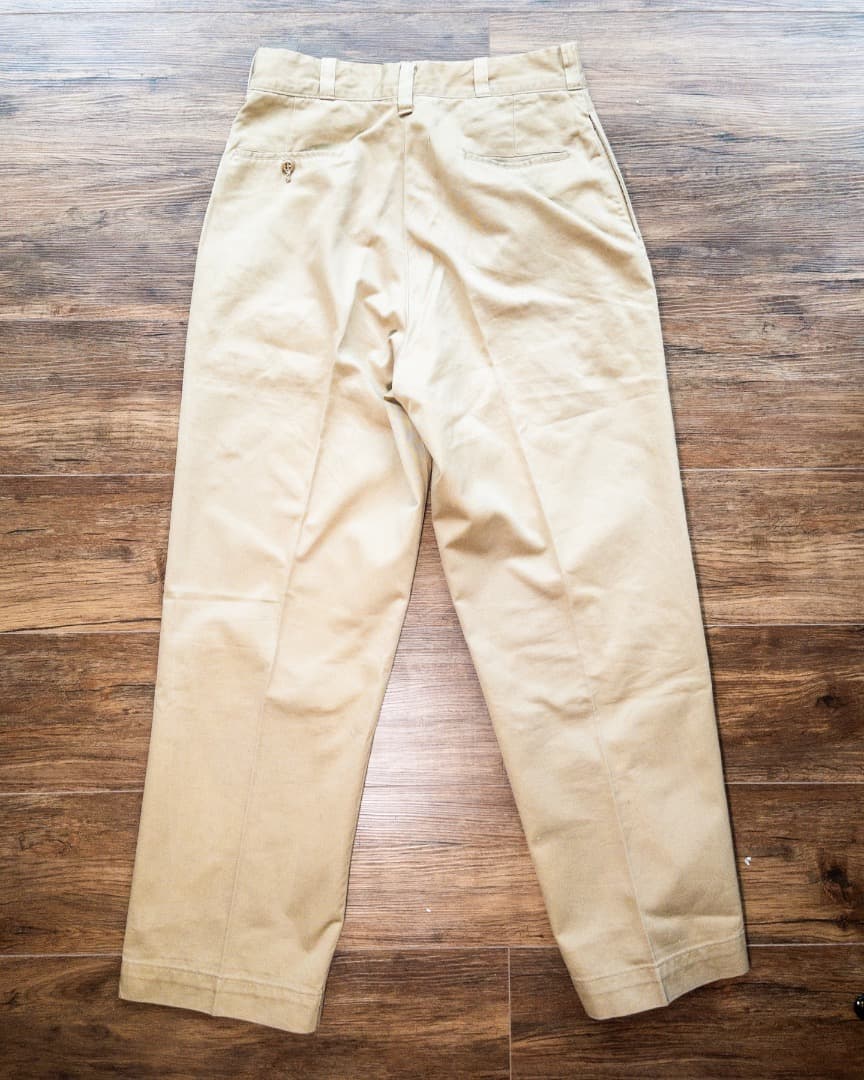 1950年代 アメリカ製 Khakiワークパンツ（Gripper Zipper）