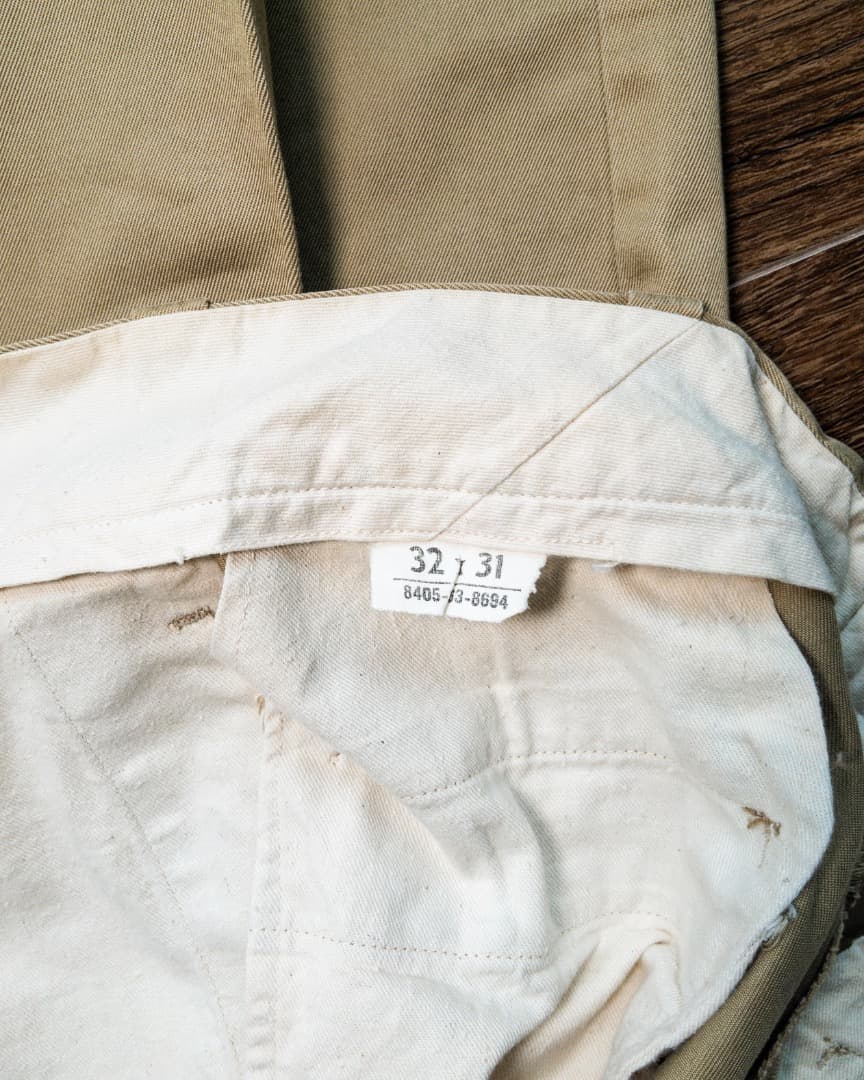 1950年代 アメリカ製 Khakiワークパンツ（Gripper Zipper）