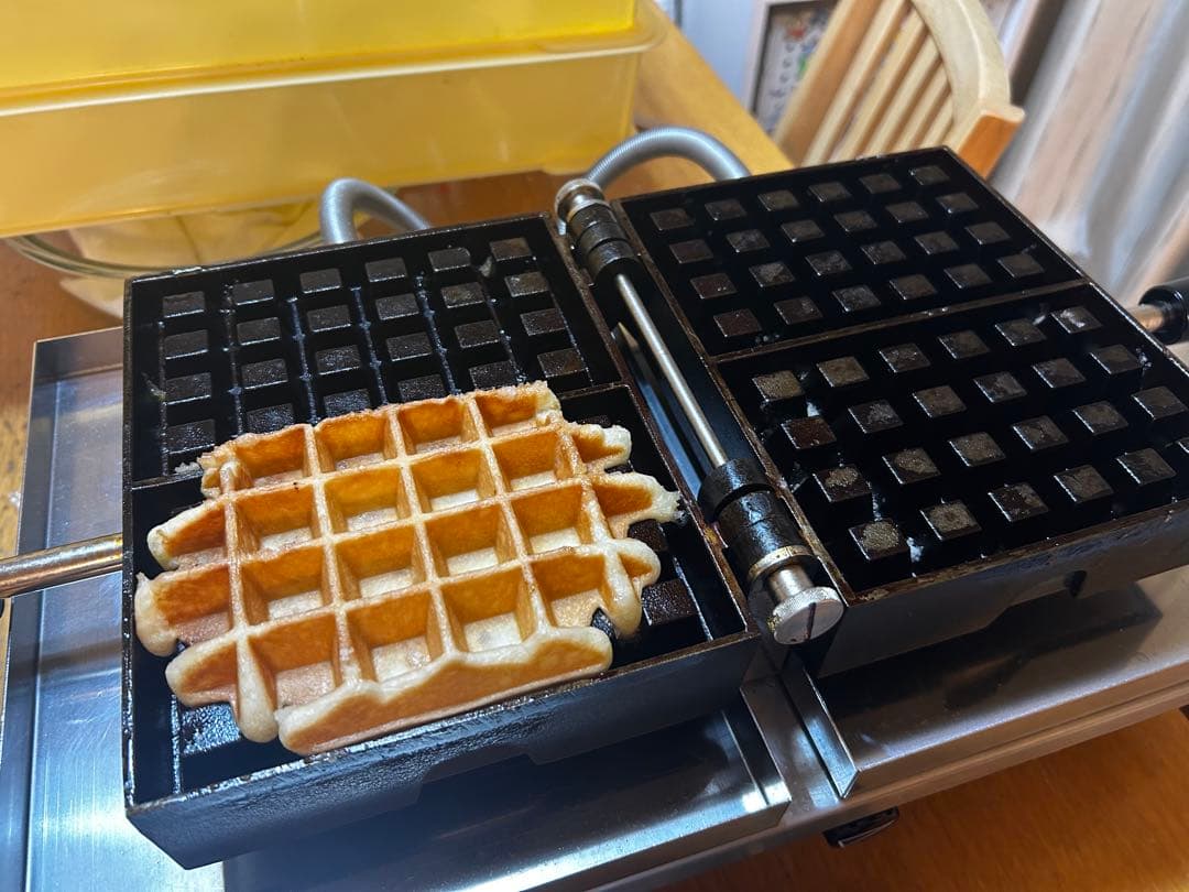 Krampouz ダブルワッフルメーカー easy clean System