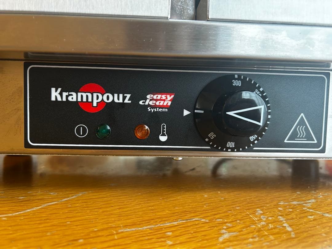 Krampouz ダブルワッフルメーカー easy clean System