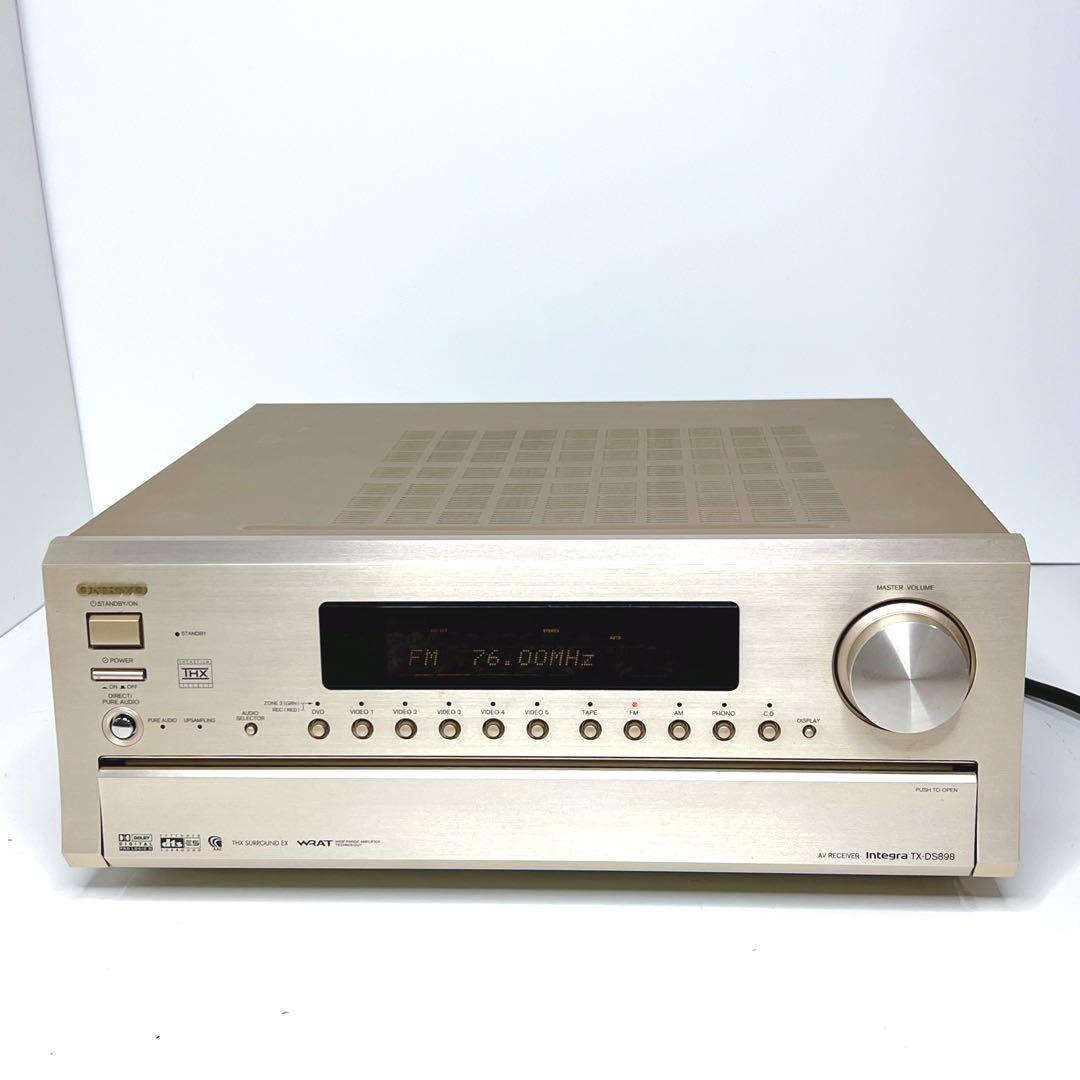 【美品】ONKYO TX-DS898 AVアンプ リモコン付き　ゴールド