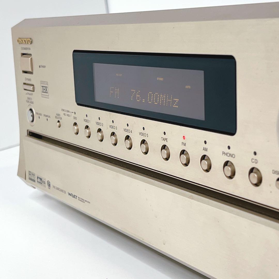 【美品】ONKYO TX-DS898 AVアンプ リモコン付き　ゴールド