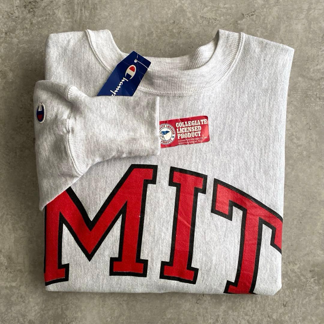 デッドストック90sチャンピオンMITリバースウィーブLグレー