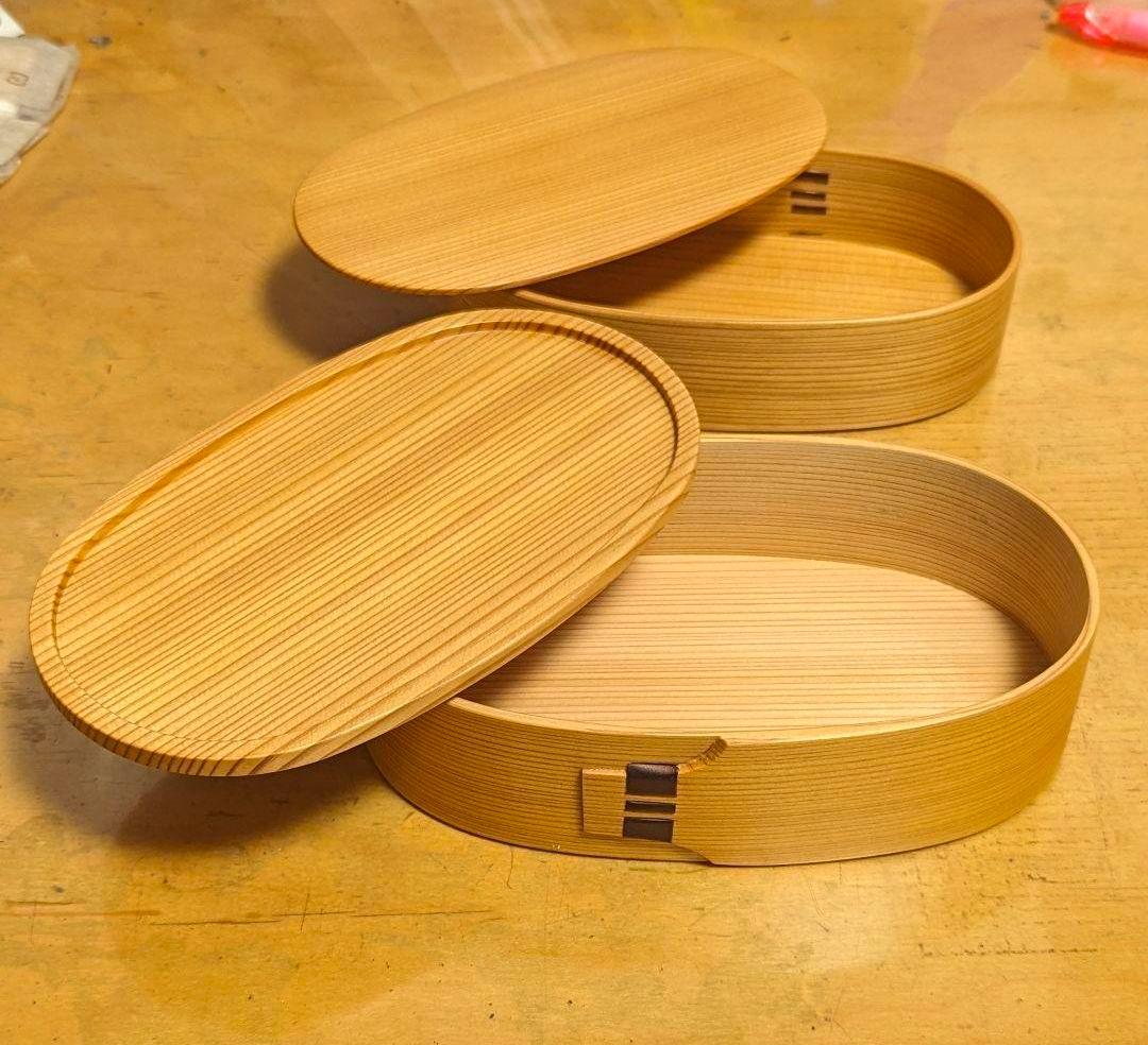 老舗 栗久/大館まげわっぱ 木製 小判型弁当箱 レディース RL 伝統的工芸品