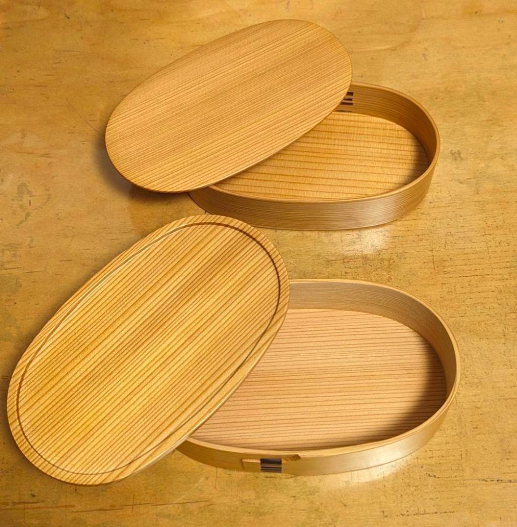 老舗 栗久/大館まげわっぱ 木製 小判型弁当箱 レディース RL 伝統的工芸品