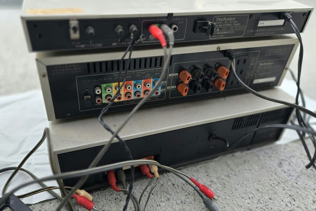 Technics　レア3点セット　ラジオ・ アンプ・ カセットテープ