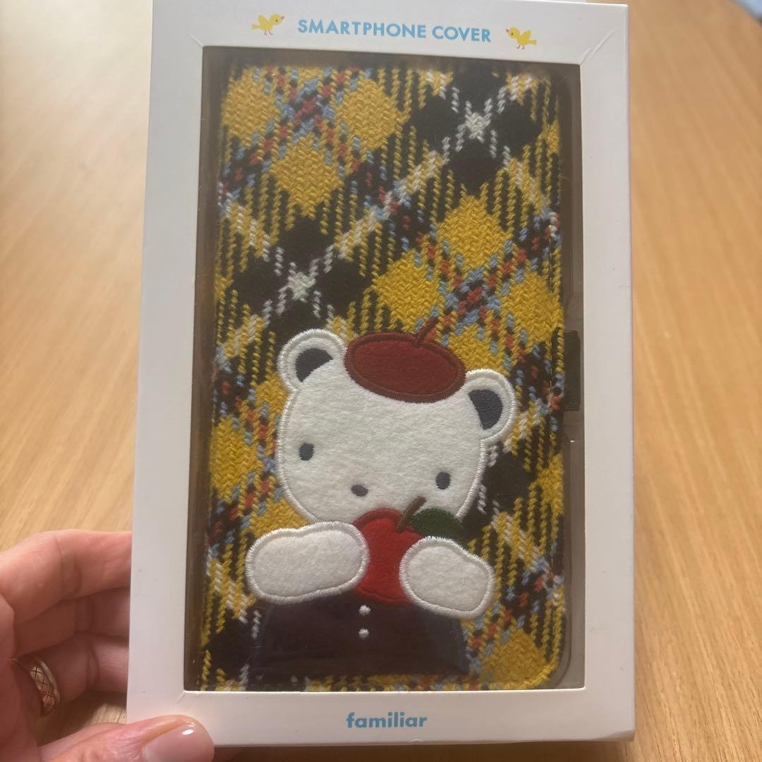 familiar スマートフォンカバー チェック柄