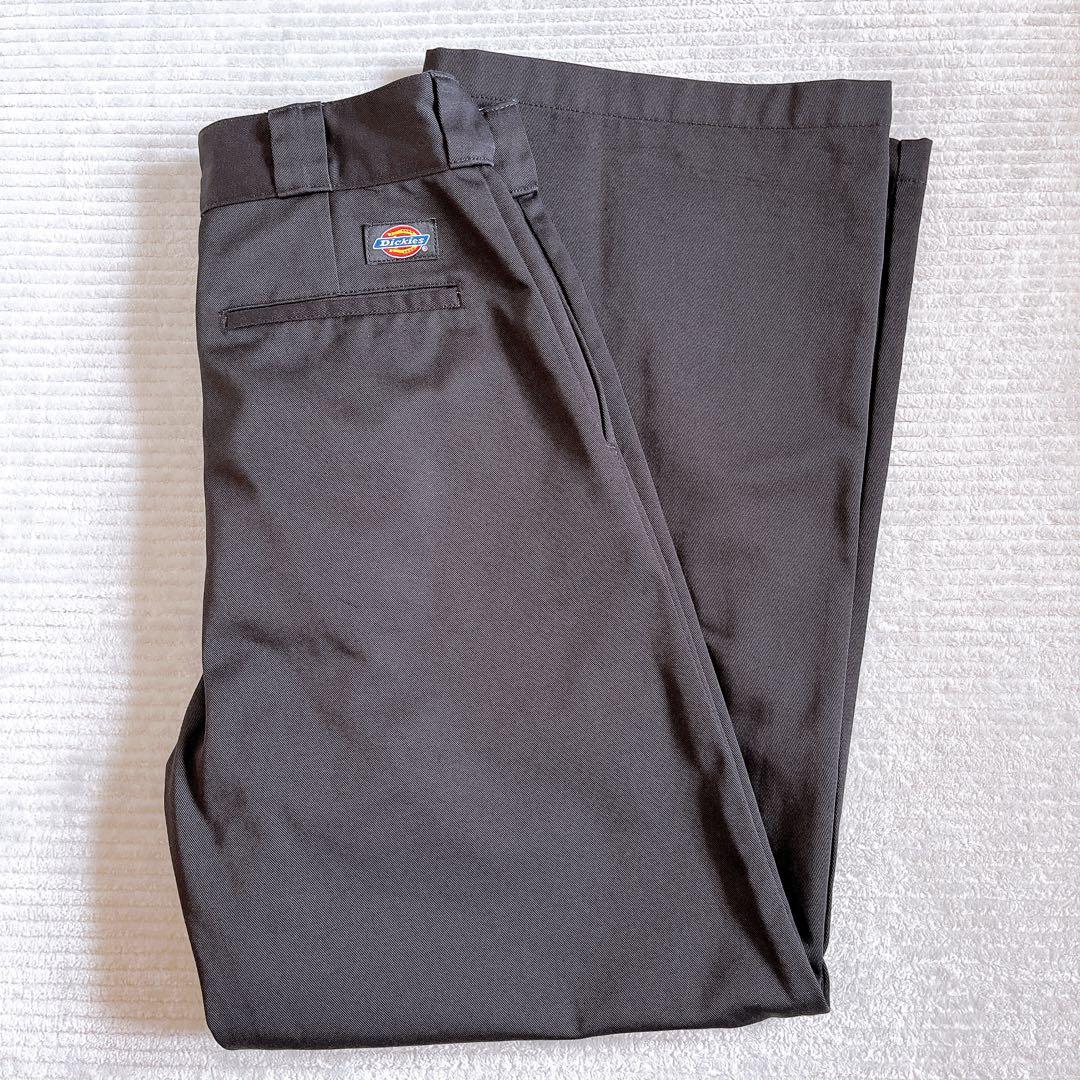 ok.soon×dickies wide chino pants black S