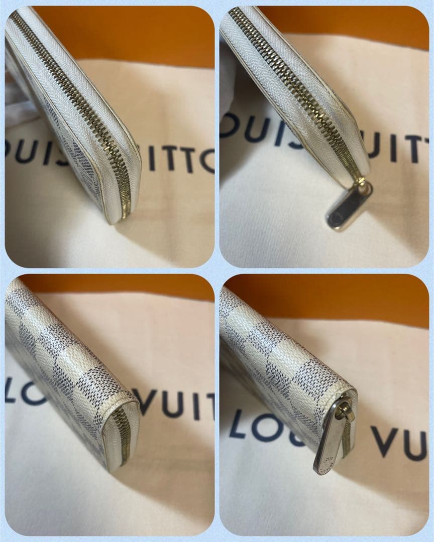 【極美品】ルイヴィトン ダミエ アズール ジッピー 長財布