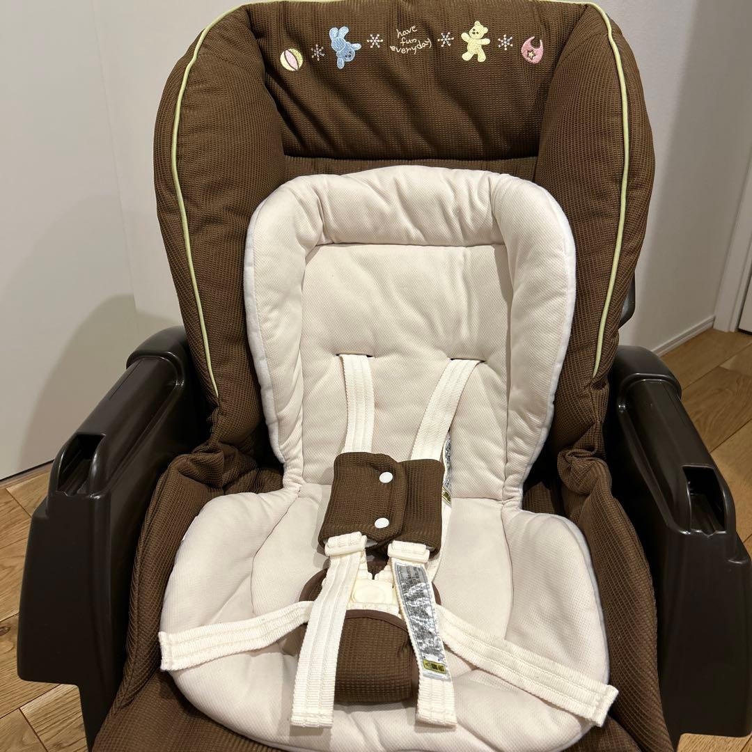 【送料込み】Aprica ユラリズム くまさんといっしょ　ハイローチェア