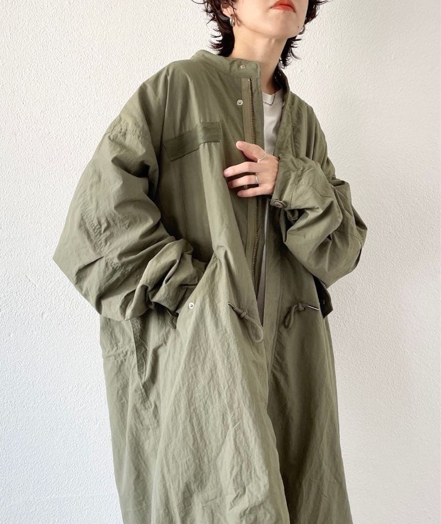 ルーズシルエットミリタリーモッズコート