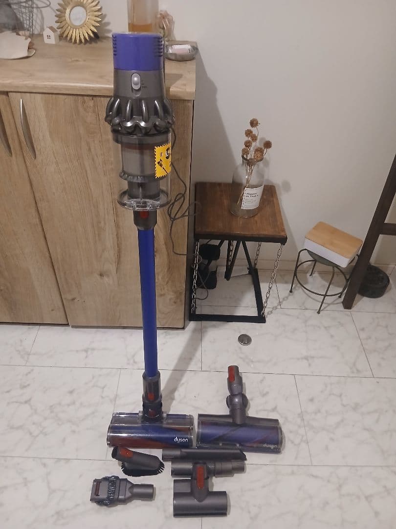 チ*か様 Dyson V10（SV12）ブルーパイプセット 動作良好品 付属品多