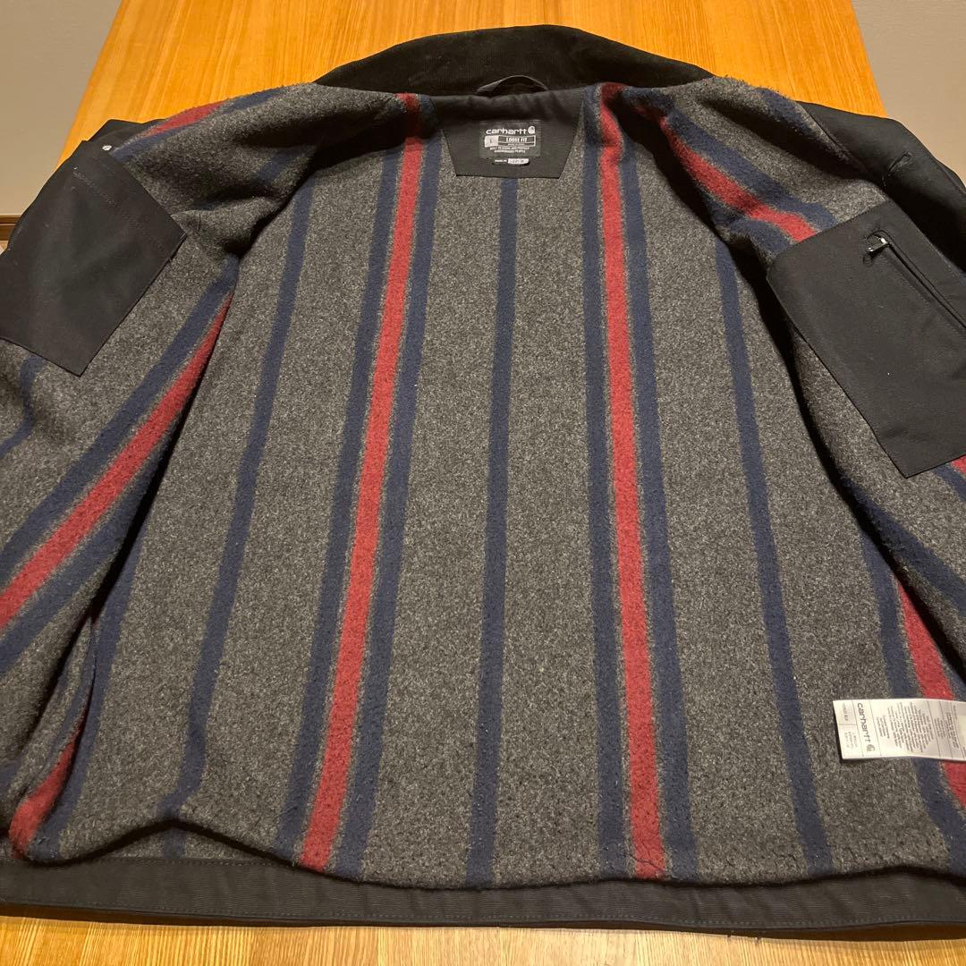 べ*と様 carhartt カーハート　ミシガン　チョアコート 黒 カバーオール