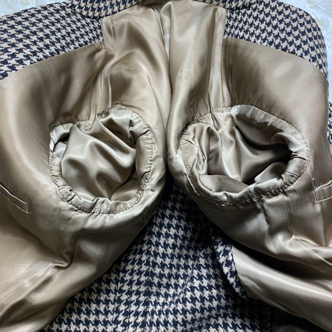 2ピース 千鳥柄 ヴァンヂャケット テーラードジャケット ジレ ベスト