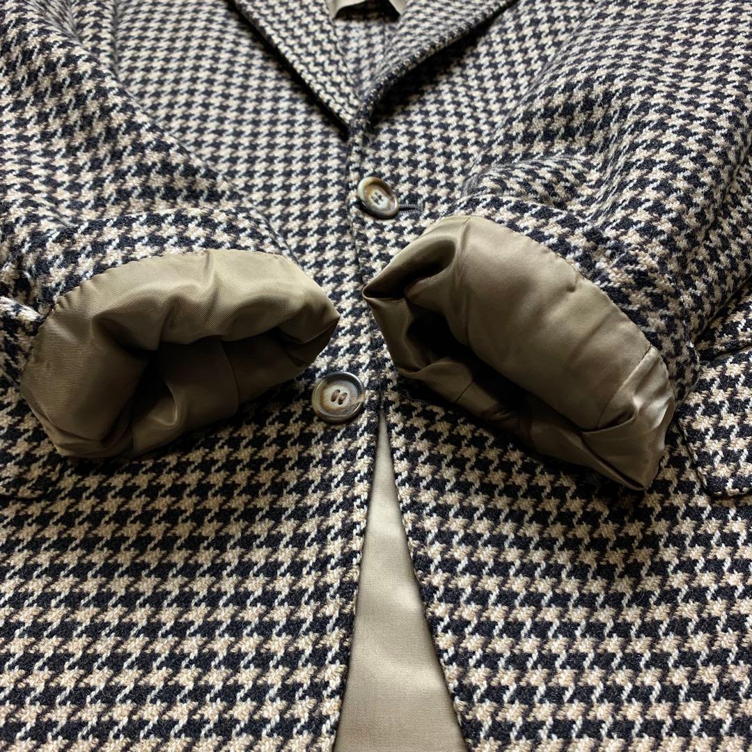 2ピース 千鳥柄 ヴァンヂャケット テーラードジャケット ジレ ベスト