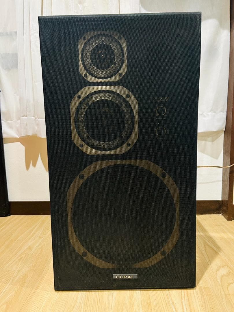 【右】CORAL（コーラル） DX-7 スピーカーペア　バスレフ　3way