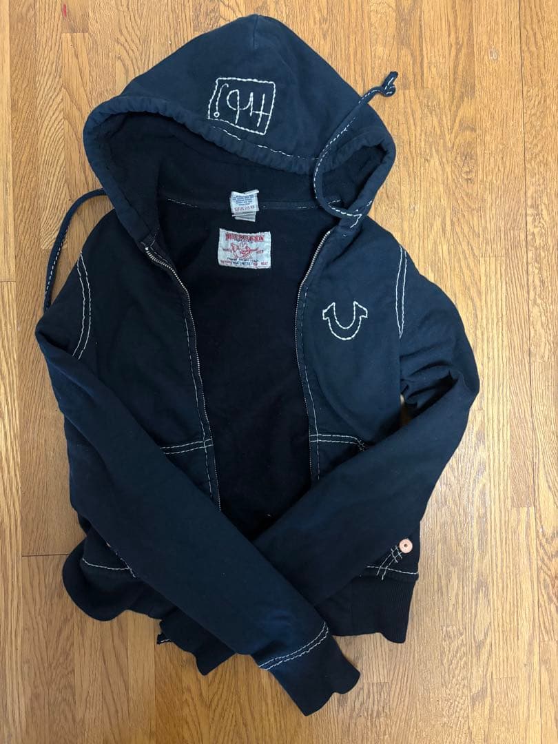 8*様 True Religion ブラック パーカー