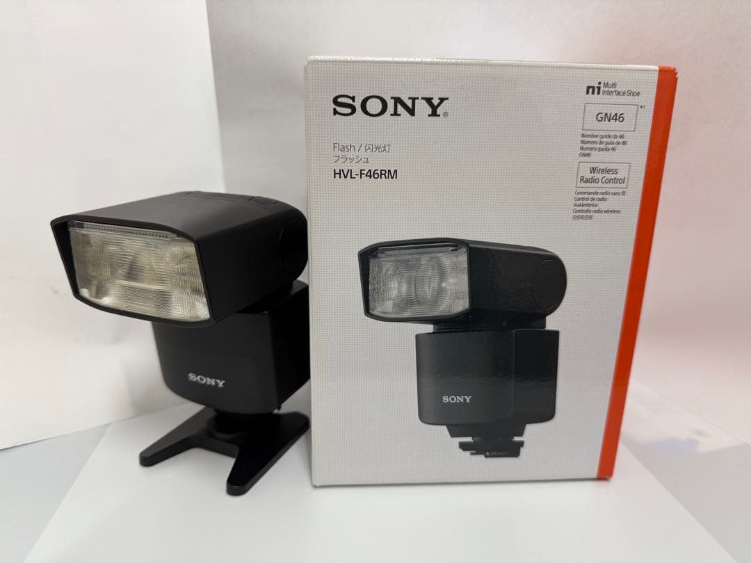 SONY HVL-F46RM フラッシュ 本体とケース