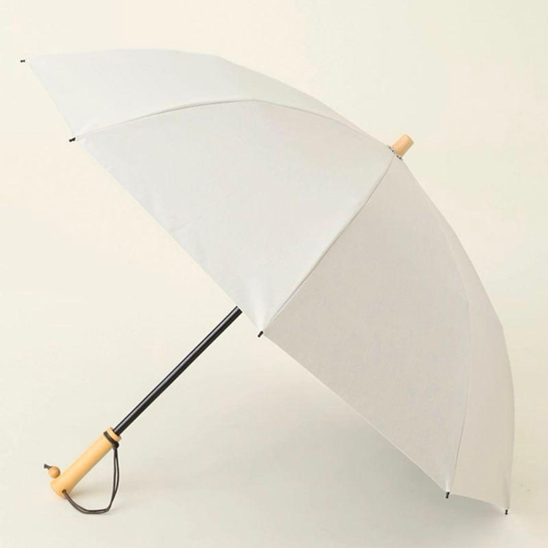 サンバリア100未使用2段折mokuアイボリー完全遮光日傘二段折人気折り畳み
