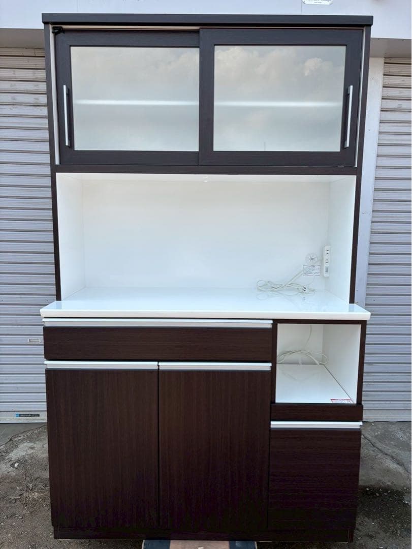 ニトリ 食器棚 レンジボード キッチンボード レジューム 幅120