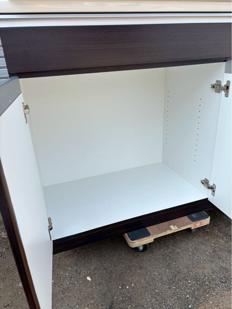 ニトリ 食器棚 レンジボード キッチンボード レジューム 幅120